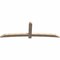 Ekena Millwork Bellingham Smooth Timber Gable Bracket, Douglas Fir, 108"W x 36"H x 3 1/2"D x 5 1/2"F, 8/12 Pitch GBW108X36X0406BEL00SDF - alternate 4